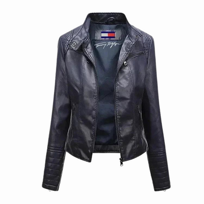 Veste classique en cuir